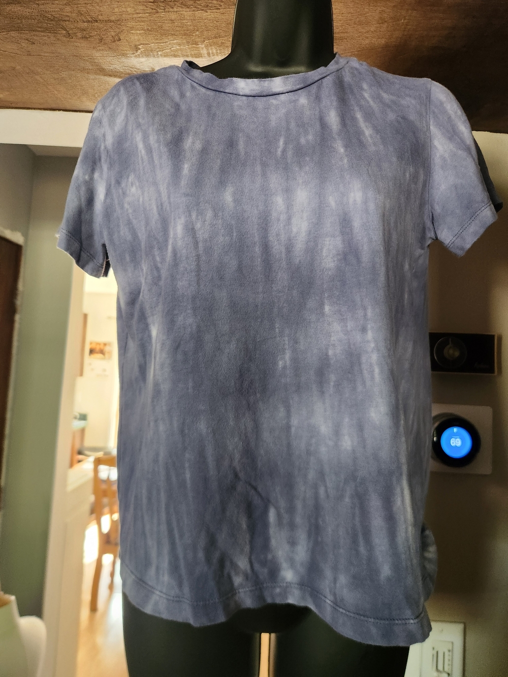 wild fable Women's Blue Tie-Dye Short Sleeve Tee
